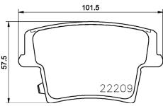 Sada brzdových destiček, kotoučová brzda HELLA PAGID 8DB 355 023-101