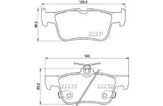 Sada brzdových destiček, kotoučová brzda HELLA PAGID 8DB 355 023-301