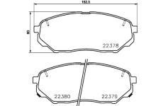 Sada brzdových destiček, kotoučová brzda HELLA PAGID 8DB 355 024-901