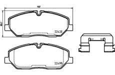 Sada brzdových destiček, kotoučová brzda HELLA PAGID 8DB 355 025-231