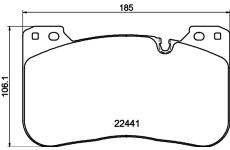 Sada brzdových destiček, kotoučová brzda HELLA PAGID 8DB 355 025-991