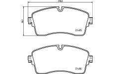 Sada brzdových destiček, kotoučová brzda HELLA PAGID 8DB 355 039-321