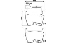 Sada brzdových destiček, kotoučová brzda HELLA PAGID 8DB 355 025-171