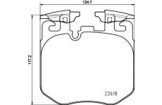 Sada brzdových destiček, kotoučová brzda HELLA PAGID 8DB 355 039-461