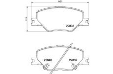 Sada brzdových destiček, kotoučová brzda HELLA PAGID 8DB 355 039-061