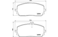 Sada brzdových destiček, kotoučová brzda HELLA PAGID 8DB 355 039-011