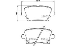 Sada brzdových destiček, kotoučová brzda HELLA PAGID 8DB 355 039-501