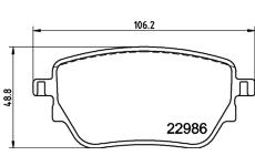 Sada brzdových destiček, kotoučová brzda HELLA PAGID 8DB 355 039-021