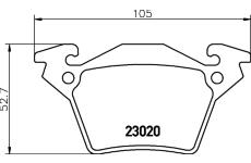 Sada brzdových destiček, kotoučová brzda HELLA PAGID 8DB 355 008-641