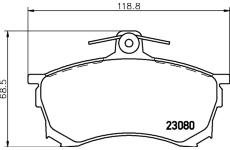 Sada brzdových destiček, kotoučová brzda HELLA PAGID 8DB 355 016-671