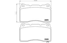 Sada brzdových destiček, kotoučová brzda HELLA PAGID 8DB 355 006-601