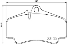 Sada brzdových destiček, kotoučová brzda HELLA PAGID 8DB 355 009-841