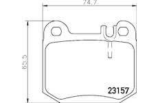 Sada brzdových destiček, kotoučová brzda HELLA PAGID 8DB 355 008-831