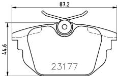 Sada brzdových destiček, kotoučová brzda HELLA PAGID 8DB 355 018-371