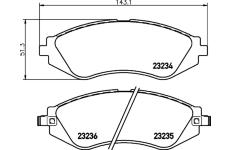 Sada brzdových destiček, kotoučová brzda HELLA PAGID 8DB 355 017-141