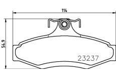 Sada brzdových destiček, kotoučová brzda HELLA PAGID 8DB 355 009-491