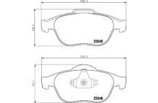 Sada brzdových destiček, kotoučová brzda HELLA PAGID 8DB 355 009-111