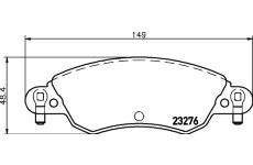 Sada brzdových destiček, kotoučová brzda HELLA PAGID 8DB 355 019-431