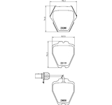 Sada brzdových destiček, kotoučová brzda HELLA PAGID 8DB 355 009-031