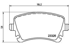 Sada brzdových destiček, kotoučová brzda HELLA PAGID 8DB 355 011-641