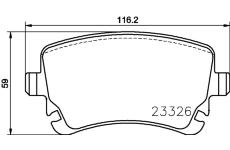 Sada brzdových destiček, kotoučová brzda HELLA PAGID 8DB 355 024-961