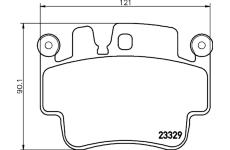 Sada brzdových destiček, kotoučová brzda HELLA PAGID 8DB 355 009-281