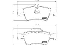 Sada brzdových destiček, kotoučová brzda HELLA PAGID 8DB 355 018-751