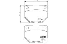 Sada brzdových destiček, kotoučová brzda HELLA PAGID 8DB 355 011-601