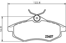 Sada brzdových destiček, kotoučová brzda HELLA PAGID 8DB 355 010-161