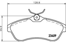 Sada brzdových destiček, kotoučová brzda HELLA PAGID 8DB 355 009-321