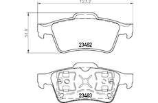 Sada brzdových destiček, kotoučová brzda HELLA PAGID 8DB 355 009-121