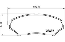 Sada brzdových destiček, kotoučová brzda HELLA PAGID 8DB 355 009-521