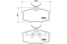 Sada brzdových destiček, kotoučová brzda HELLA PAGID 8DB 355 010-371