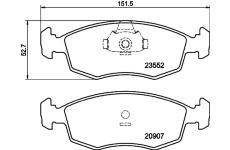 Sada brzdových destiček, kotoučová brzda HELLA PAGID 8DB 355 009-131