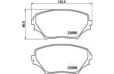 Sada brzdových destiček, kotoučová brzda HELLA PAGID 8DB 355 009-741