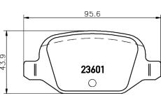 Sada brzdových destiček, kotoučová brzda HELLA PAGID 8DB 355 009-551