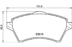 Sada brzdových destiček, kotoučová brzda HELLA PAGID 8DB 355 009-761