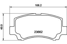 Sada brzdových destiček, kotoučová brzda HELLA PAGID 8DB 355 009-681