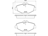 Sada brzdových destiček, kotoučová brzda HELLA PAGID 8DB 355 018-731