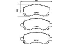 Sada brzdových destiček, kotoučová brzda HELLA PAGID 8DB 355 010-121