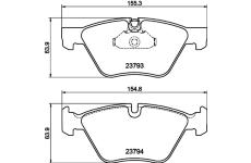 Sada brzdových destiček, kotoučová brzda HELLA PAGID 8DB 355 015-031