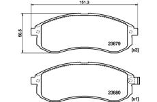 Sada brzdových destiček, kotoučová brzda HELLA PAGID 8DB 355 010-281