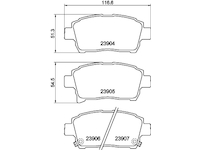 Sada brzdových destiček, kotoučová brzda HELLA PAGID 8DB 355 010-901