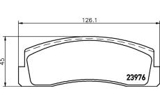 Sada brzdových destiček, kotoučová brzda HELLA PAGID 8DB 355 011-461