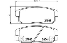 Sada brzdových destiček, kotoučová brzda HELLA PAGID 8DB 355 012-331