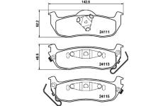 Sada brzdových destiček, kotoučová brzda HELLA PAGID 8DB 355 013-681
