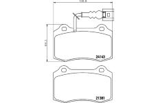 Sada brzdových destiček, kotoučová brzda HELLA PAGID 8DB 355 011-741