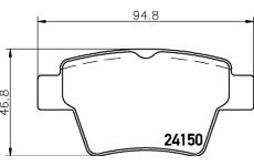 Sada brzdových destiček, kotoučová brzda HELLA PAGID 8DB 355 011-821