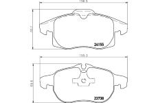 Sada brzdových destiček, kotoučová brzda HELLA PAGID 8DB 355 012-681