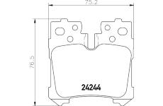 Sada brzdových destiček, kotoučová brzda HELLA PAGID 8DB 355 006-651